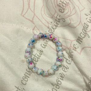This is a really cute a real glass bracelet